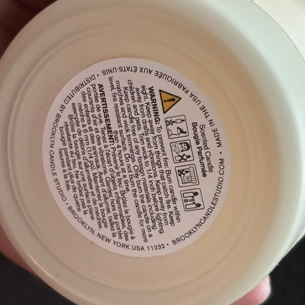Brooklyn Candle Studio Milk Tea Limited Edition Scented Candle Frosted Glass NYC